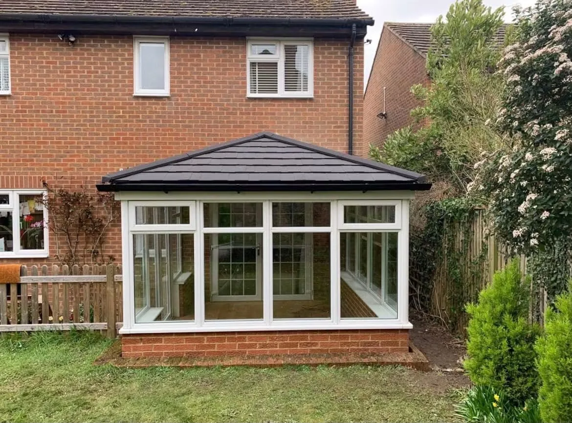 Conservatory renovated with a warmer tiled roof