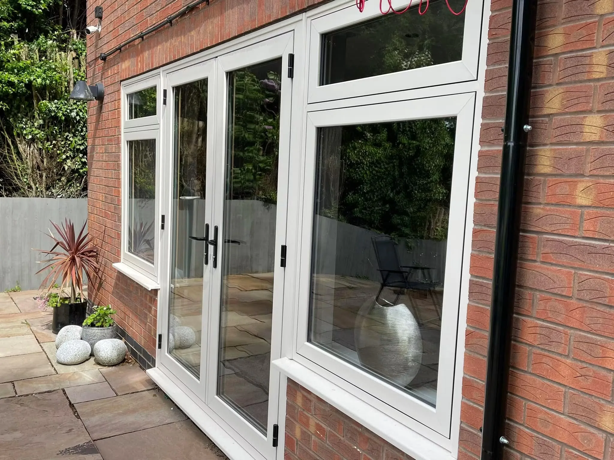 Home fitted with flush casement windows
